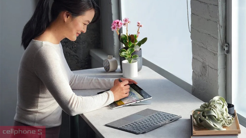 Combo bàn phím Surface Pro 8, Pro X kèm bút Slim Pen 2 - Kiểu dáng tiện dụng, độ chính xác cao