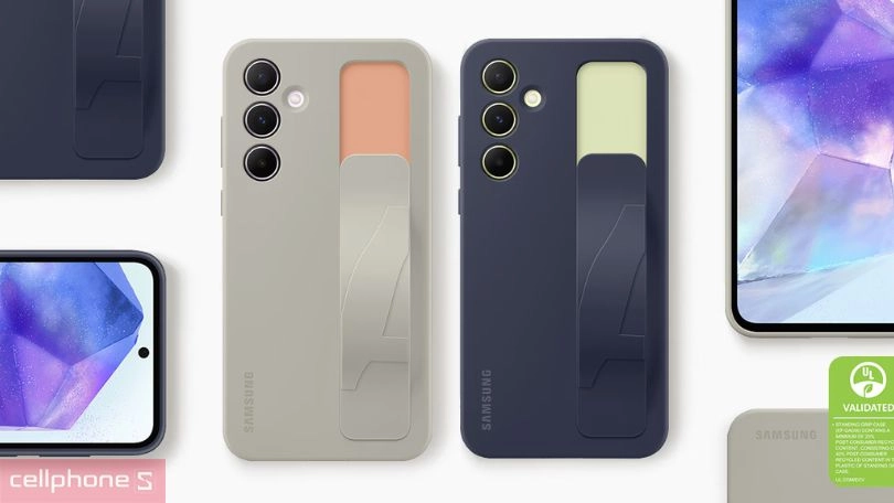 Ốp lưng Samsung Galaxy A55 Silicon kèm dây - Bền đẹp, tích hợp dây đeo thời trang 