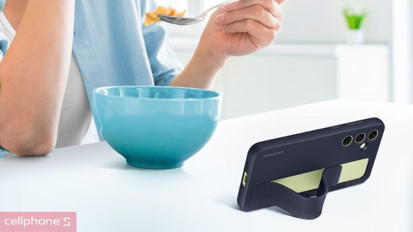 Ốp lưng Samsung Galaxy A55 Silicon kèm dây - Bền đẹp, tích hợp dây đeo thời trang 