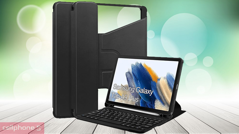 Bao da kèm bàn phím Samsung Galaxy Tab A9 Plus - Chất liệu cao cấp, thiết kế thông minh