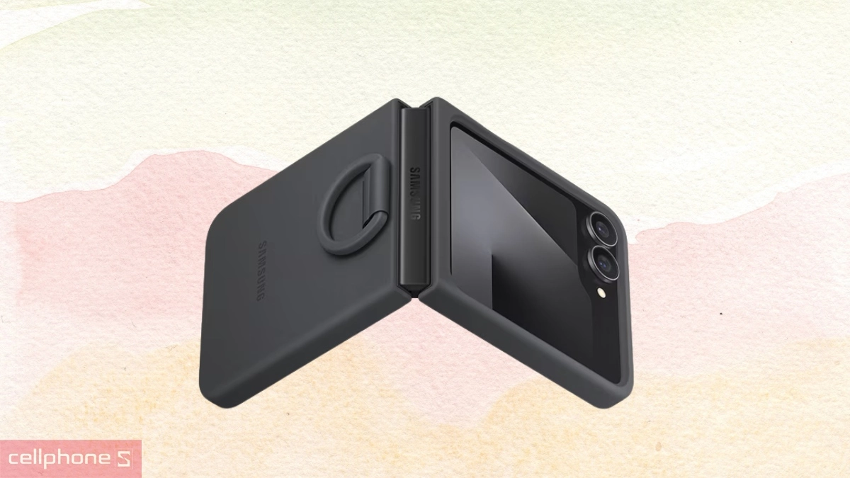 Ốp lưng Z Flip 8 chính hãng tích hợp Ring Case hỗ trợ quay chụp linh hoạt