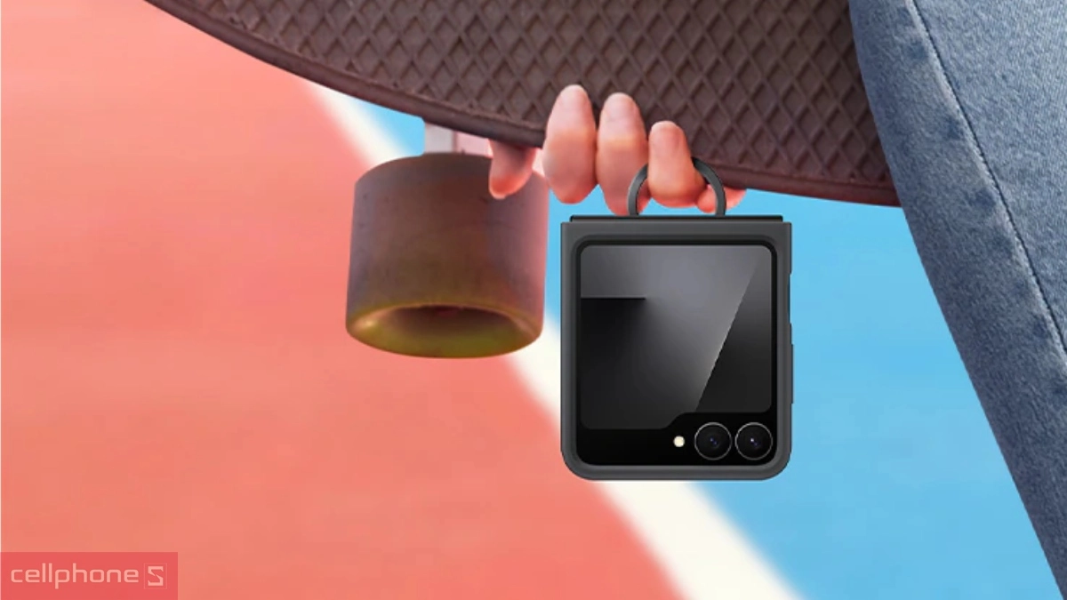 Ốp lưng Z Flip 8 chính hãng Silicone kèm vòng mang lại cảm giác cầm chắc tay