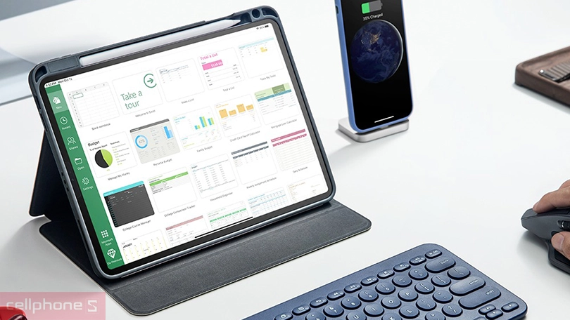 Đánh giá bao da iPad Pro 12.9 Tomtoc từ tính đa góc SMAR-TRI B0204D1