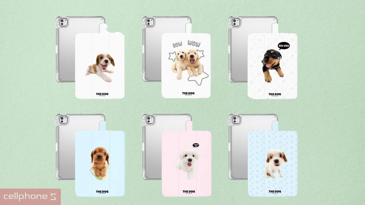 Giảm sốc Airbag Bao da Apple iPad 11 A16 (Gen 11)/10.9/Gen 10 Mutural The Dog