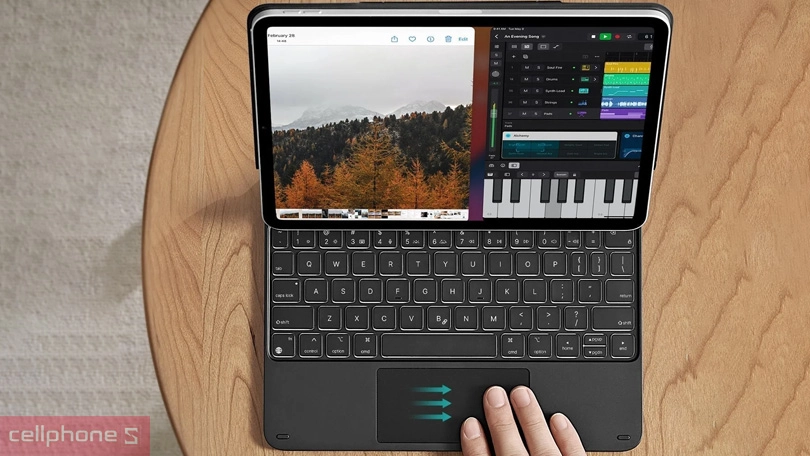 Bàn phím, Trackpad của bao da bàn phím iPad A16 Gen 11/Gen 10 11 inch ESR Rebound Magnetic 360