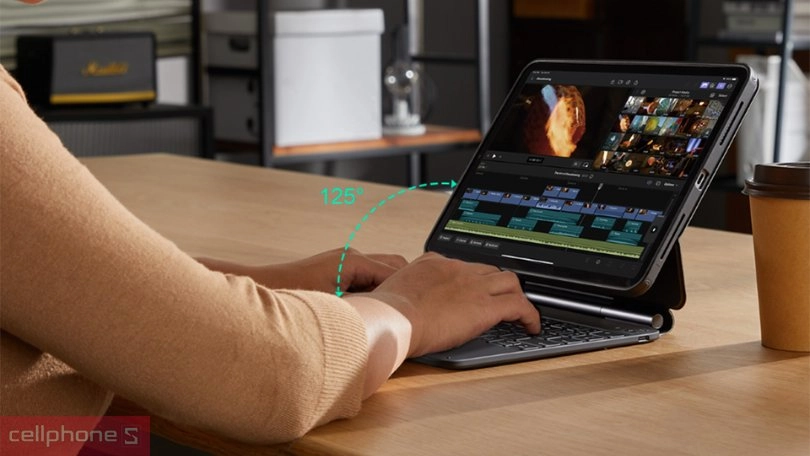 Thiết kế bao da bàn phím iPad Air 11 M2 M3 ESR Rebound Magnetic 360