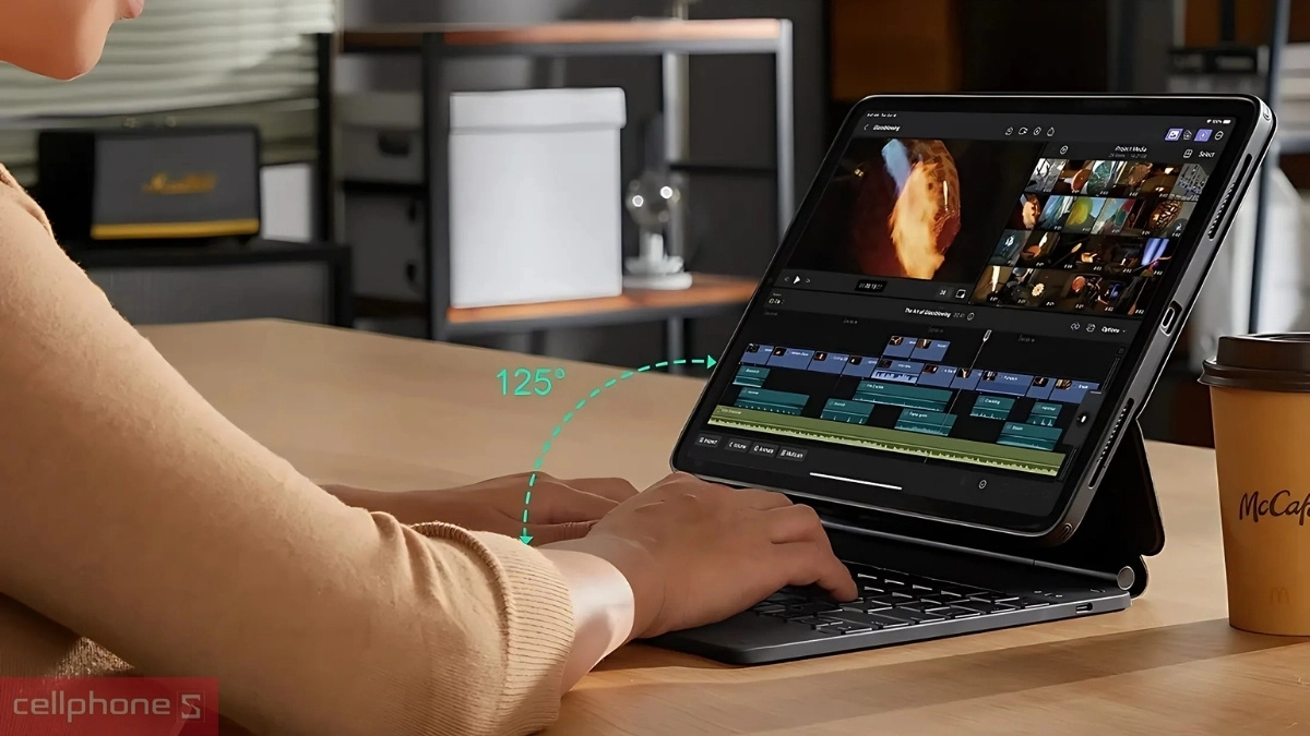 Thiết kế bàn phím + Bao da iPad Air 13 (M2/M3) ESR Rebound Magnetic 360