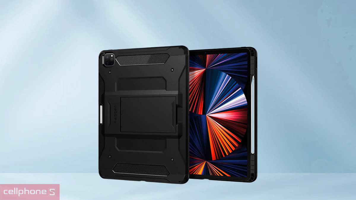 Thiết kế bao da iPad Pro 12.9 Spigen Tough Armor Pro DRS