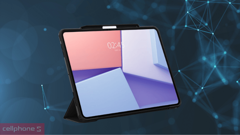 Thiết kế bao da iPad Pro 13 Spigen Ultra Hybrid Fold
