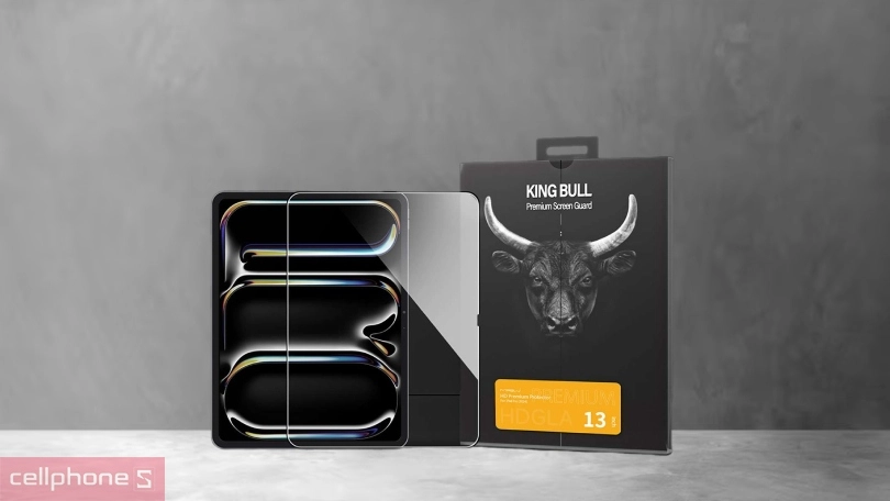 Apple iPad Pro 13 2024 dán chống va đập Mipow full cao cấp