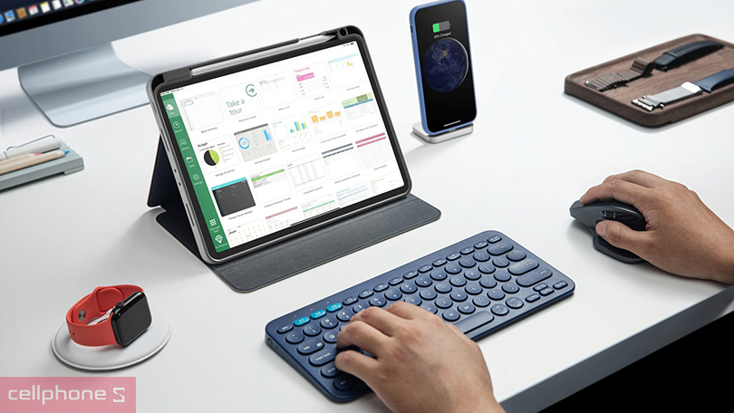 Tính năng bao da iPad Pro 11 2021 Tomtoc từ tính đa góc Smar-Tri B0203B3