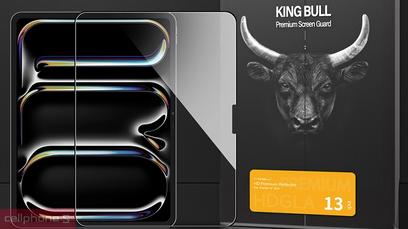 Kính cường lực Mipow iPad Air 13 2024 - Vật liệu cao cấp, bảo vệ toàn diện