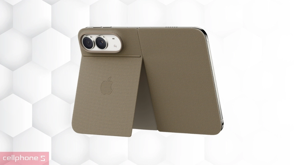 Ốp iPhone Duo bao da nắp gập kín màn hình ngoài, hạn chế trầy xước