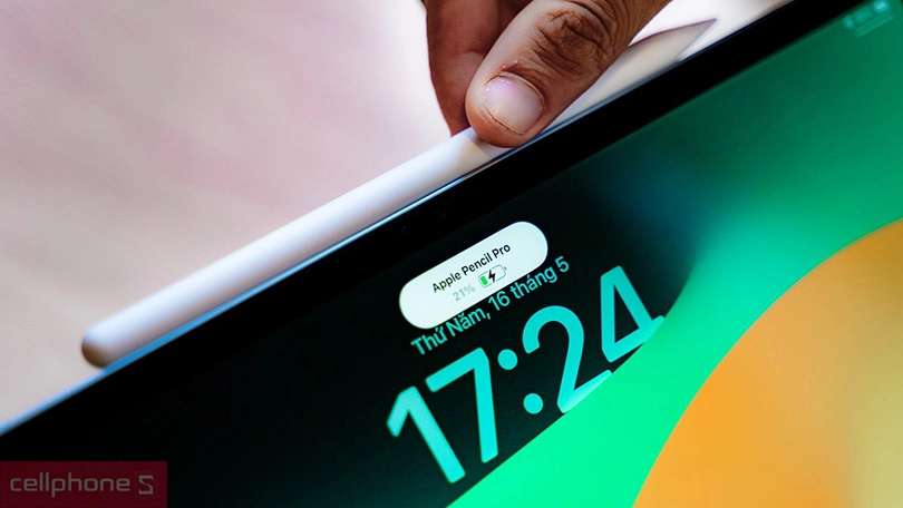 Thao tác trên bút cảm ứng Apple Pencil Pro