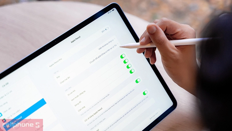 Độ nhạy bút cảm ứng Apple Pencil Pro
