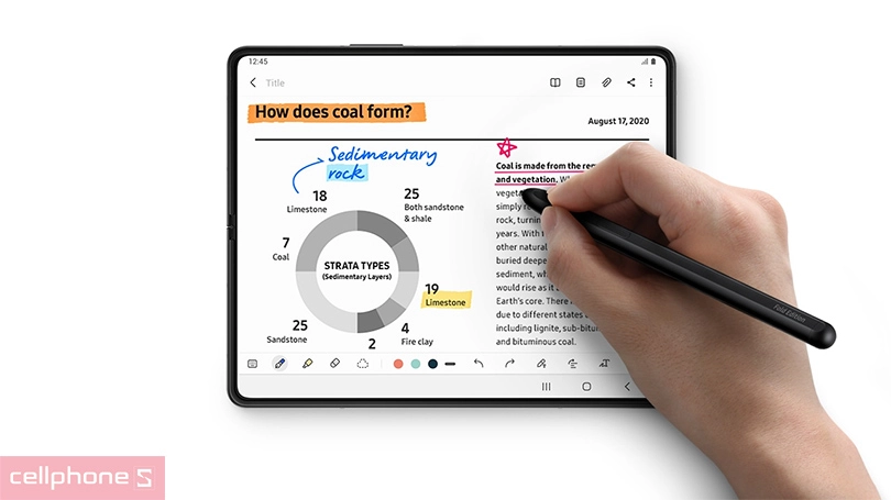 Bút cảm ứng Samsung S Pen - Nhỏ gọn cho thao tác nhanh chóng