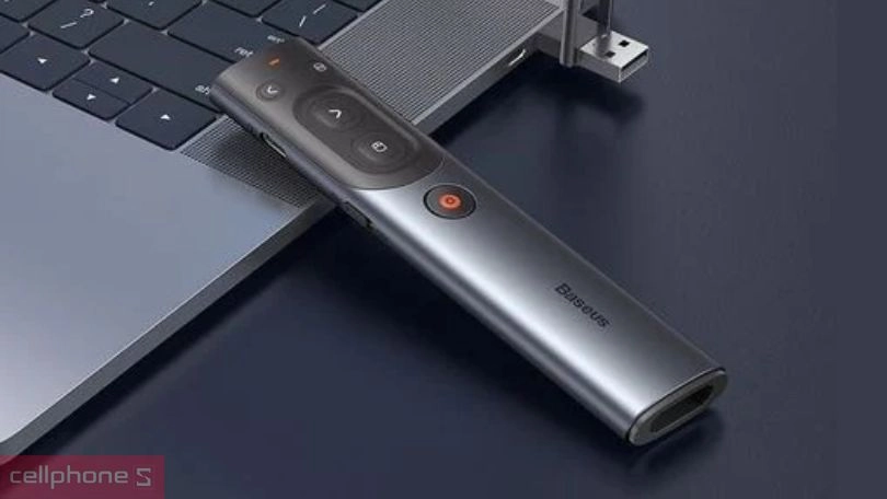Bút trình chiếu Baseus Orange DOT AI Wireless Presenter - Thông minh tiện ích, chuyên nghiệp