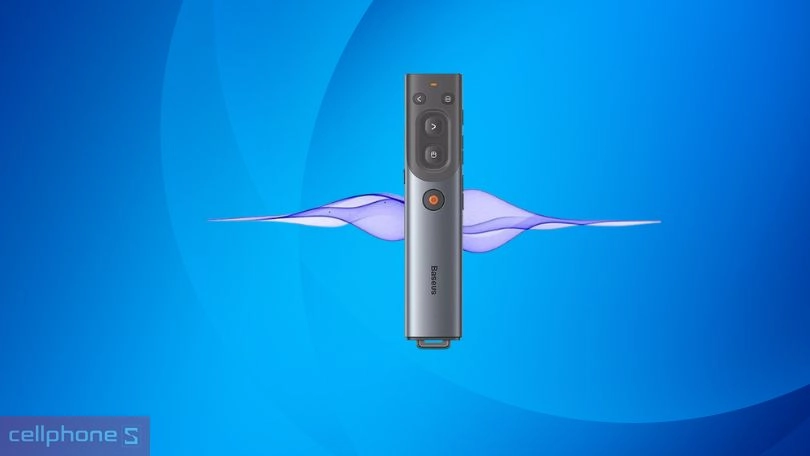 Bút trình chiếu Baseus Orange DOT AI Wireless Presenter - Thông minh tiện ích, chuyên nghiệp