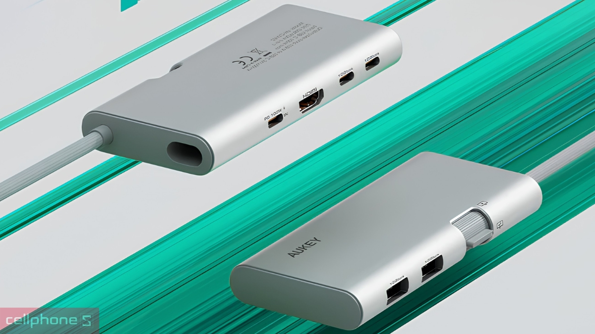 Khả năng truyền dữ liệu trên cổng chuyển đổi Aukey OfficeDok 6-in-1 USB-C Hub UH-CUH02