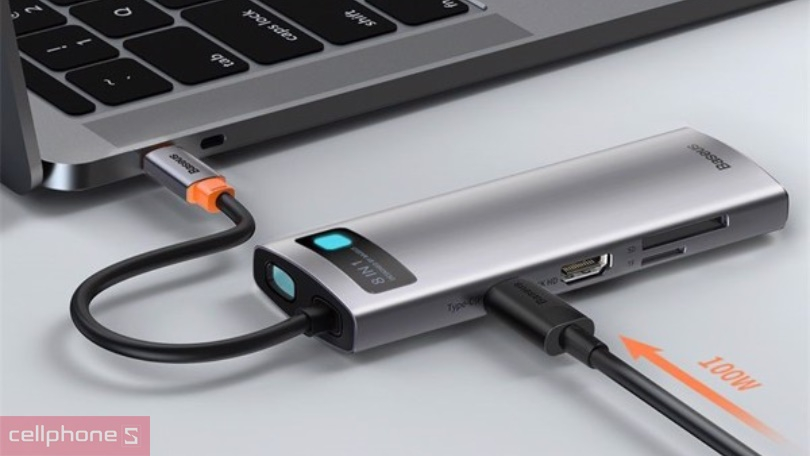 Hub Baseus thiết kế thời thượng và nhỏ gọn