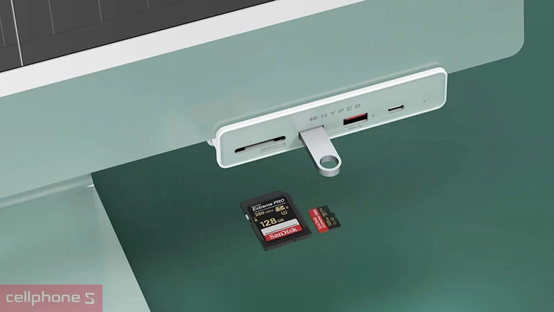 Thiết kế Hub chuyển đổi chuyên dụng iMac 24 inch HyperDrive HDMI 4K60HZ 6-IN-1