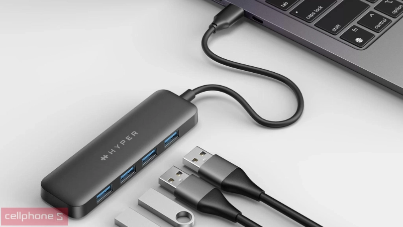 Thiết kế Hub chuyển đổi Hyperdrive Next 4 in 1 cổng USB-C HD5002