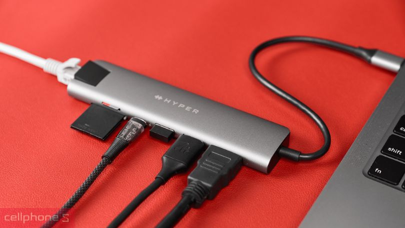 Công suất Hub chuyển đổi HyperDrive SLAB 7-in-1 cổng USB-C HD22H