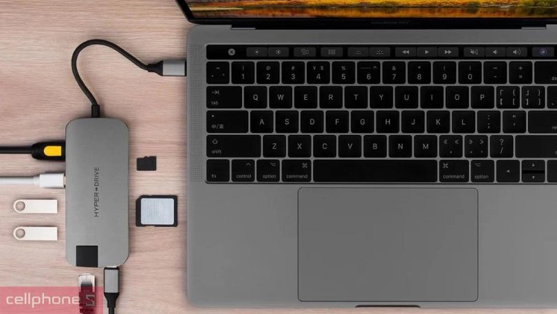 Tốc độ Hub chuyển đổi MacBook Hyperdrive 8 in 1 HD247B