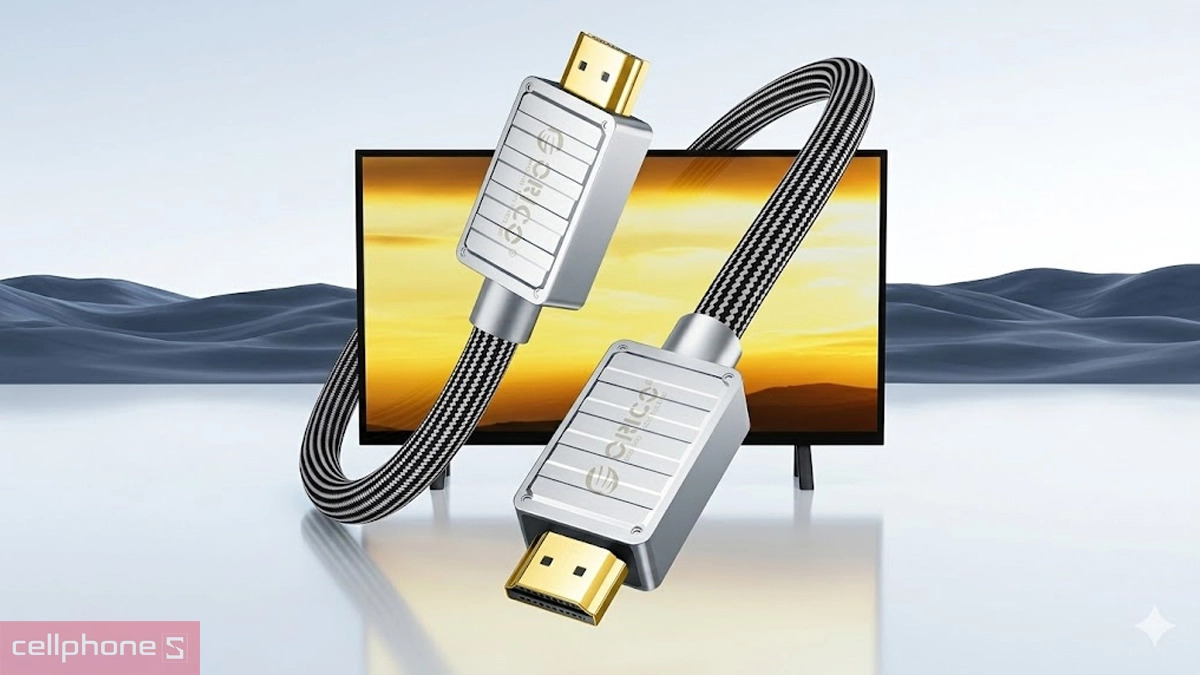 Truyền hình ảnh 4K Ultra HD 60Hz trên Cáp HDMI 2.0 Orico chuẩn 4K H4AY-10-BK 60HZ 1 mét