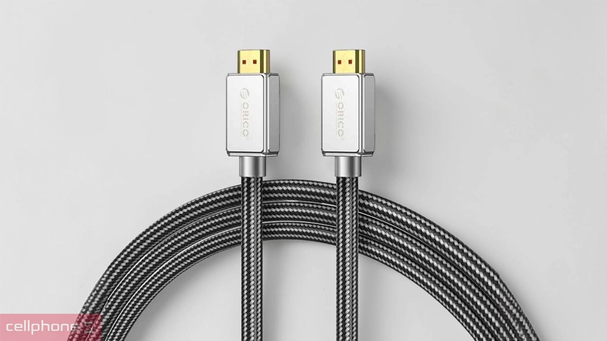 Thiết kế gọn gàng của Cáp HDMI 2.0 Orico chuẩn 4K H4AY-10-BK 60HZ 1 mét