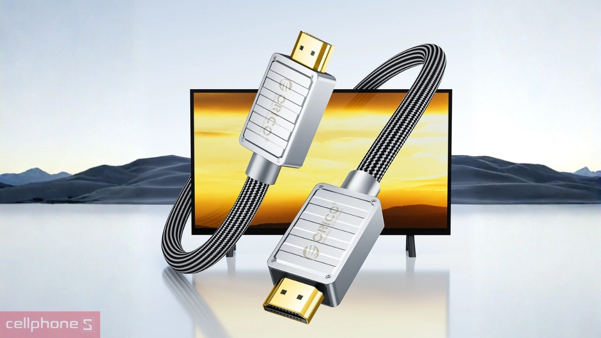 Hiển thị 4K sắc nét của Cáp HDMI 2.0 Orico chuẩn 4K H4AY-50-BK 60Hz 5 mét