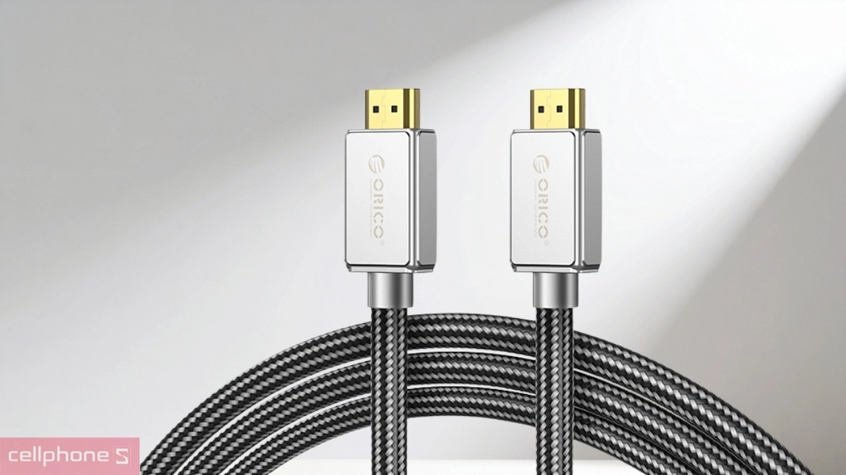 Cổng kết nối hợp kim của cáp HDMI 2.1 Orico chuẩn 8K H8AY-10-BK 60Hz 1 mét