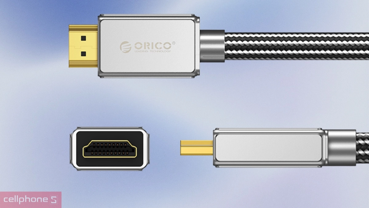 Băng thông 48Gbps trên Cáp HDMI 2.1 Orico chuẩn 8K H8AY-15-BK 60Hz 1.5 mét