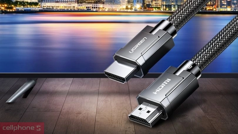 Cáp HDMI Ugreen 8K 2.1 D135 70321 2M băng thông lớn, tương thích rộng