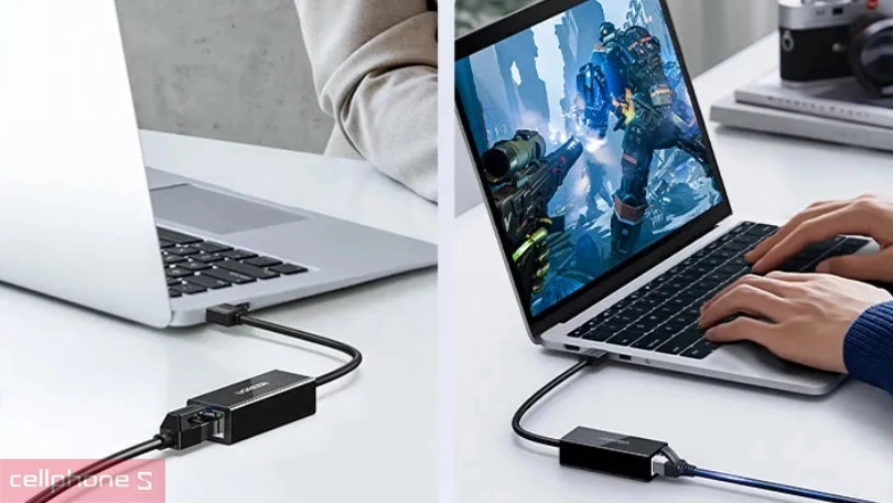 Hub UGREEN USB 2.0 to LAN RJ45 CR110 20254