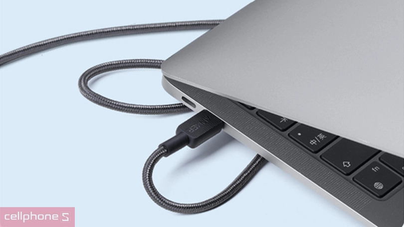 Cáp Anker 322 USB-C to USB-C Nylon A81F5H11 0.9M - Hoàn thiện bền bỉ, chắc chắn