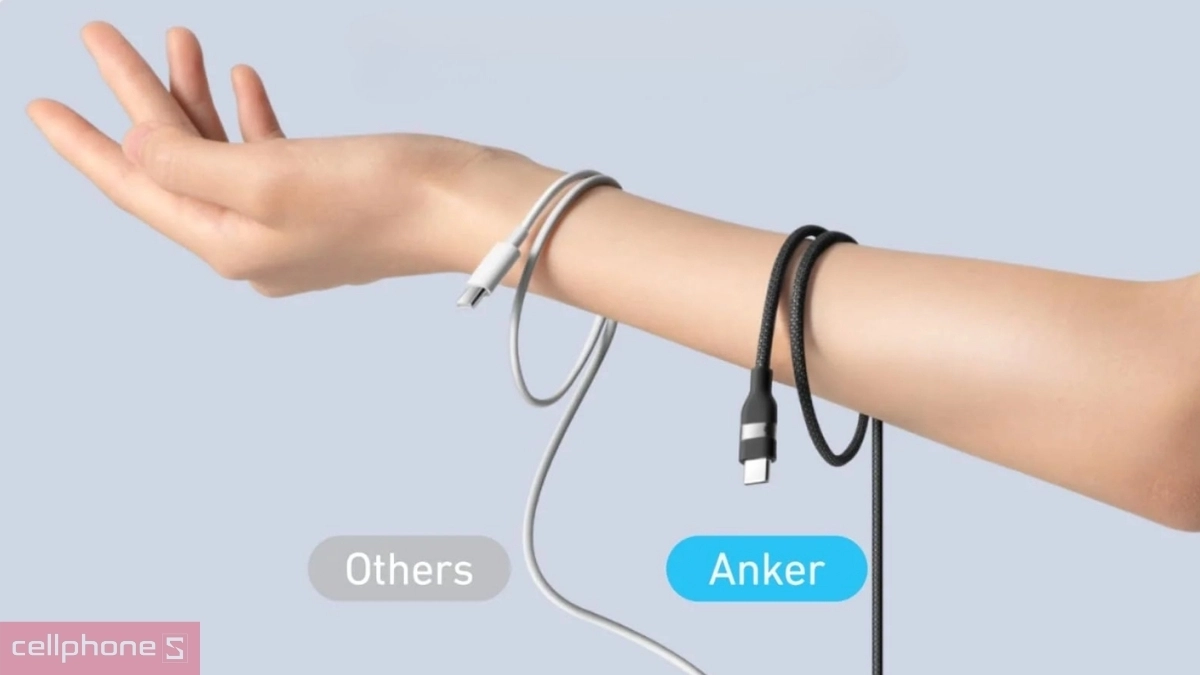 Chất liệu cáp Anker USB-A to C Work with CarPlay A82G2