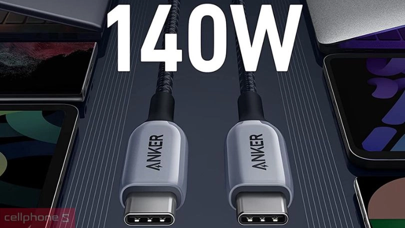 Công suất cáp Anker 765 USB-C to USB-C 140W A8865
