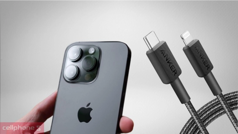 Tốc độ sạc của cáp type-C to type-C Anker 322 Nylon A81B6H 1.8M