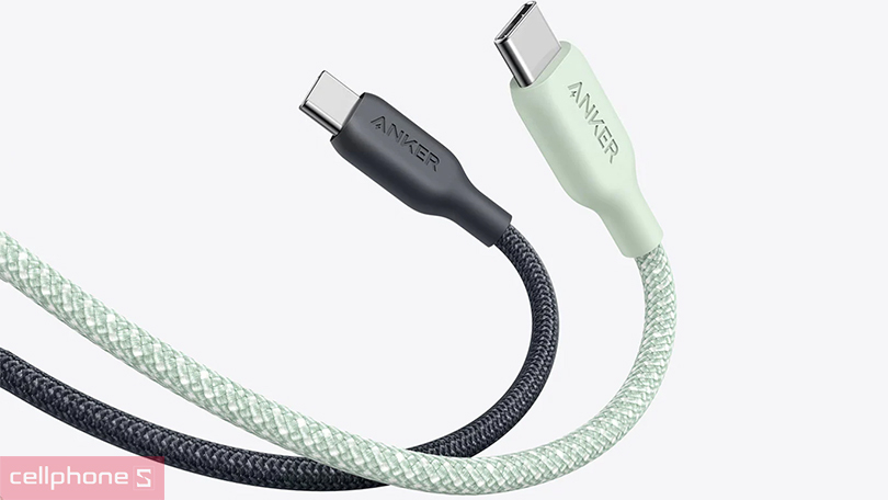 Công suất cáp Type C to Type C nylon Anker 543 Bio-Braided A80E6