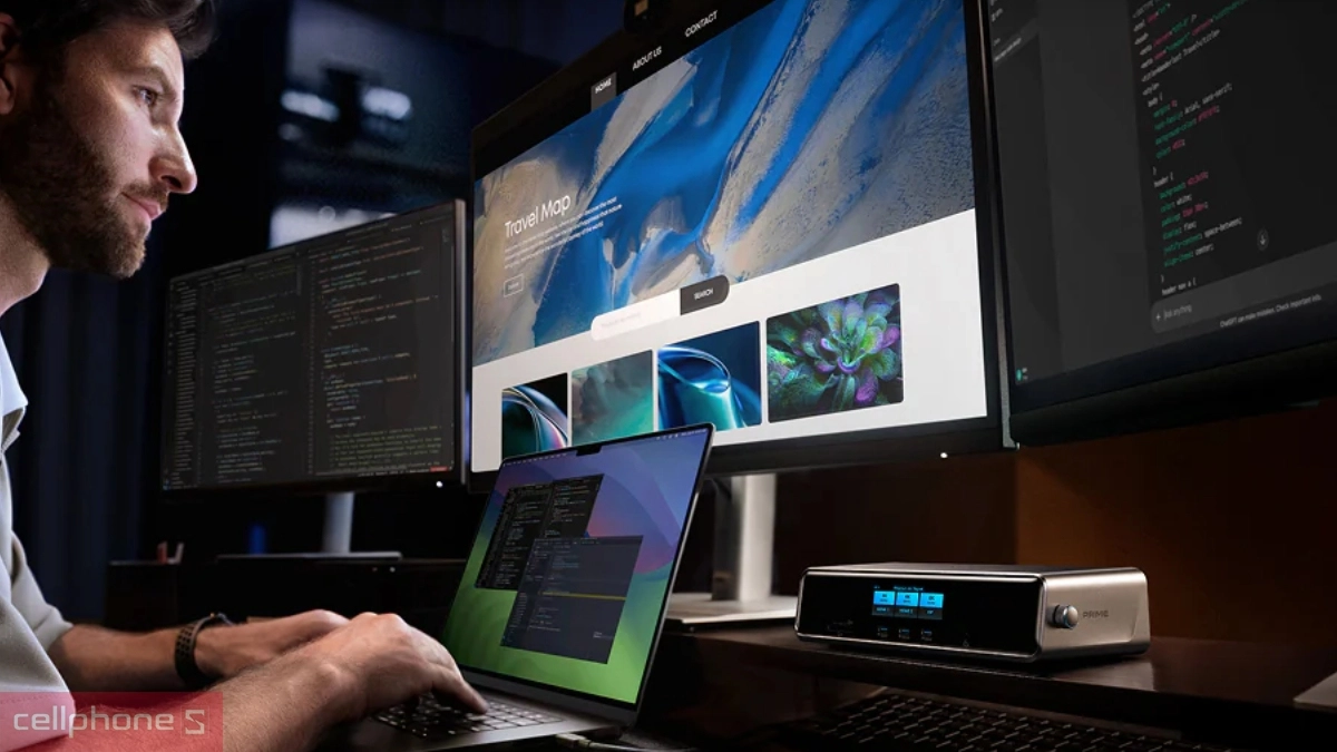 Tính năng Đế sạc không dây Anker Prime 14 in 1 160W A83B3