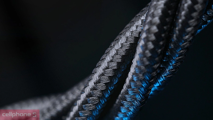 Thiết kế sạc Aukey CB-NAC1 A-C bọc dù 1m