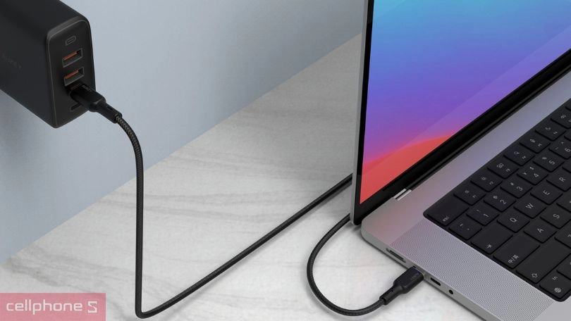 Công suất cáp Aukey CB-SCC101 C-C silicone 100W 1M