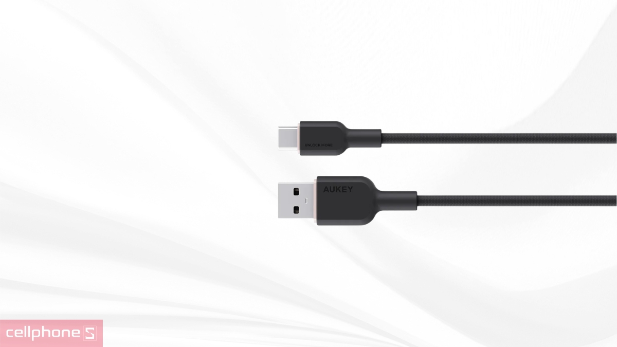 Dây bện cáp Aukey và truyền dữ liệu A-C 15W 480Mbps CB-DAC03