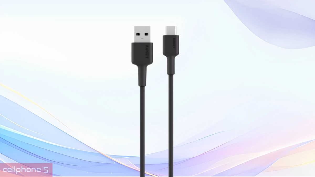 Dây bện cáp Aukey và truyền dữ liệu A-C 15W 480Mbps CB-DAC05