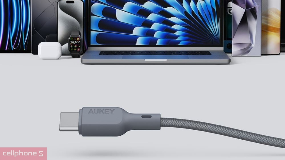 Chất liệu cáp Aukey và truyền dữ liệu C-C 60W 480Mbps CB-DCC68