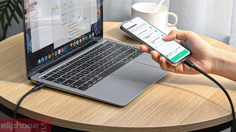 Tốc độ cáp Type-C to Type-C Aukey CB-MCC102 100W 1.8M