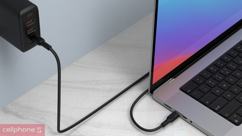 Công suất cáp Type-C to Type-C Aukey CB-NCC102 Kevlar 1m8