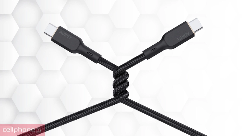 Thiết kế cáp Type-C to Type-C Aukey CB-NCC102 Kevlar 1m8