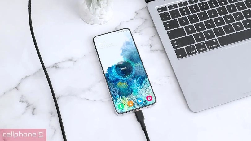 Cáp USB-A to type-C Aukey CB NAC2 1.8m sạc nhanh 60W, tương thích đa thiết bị